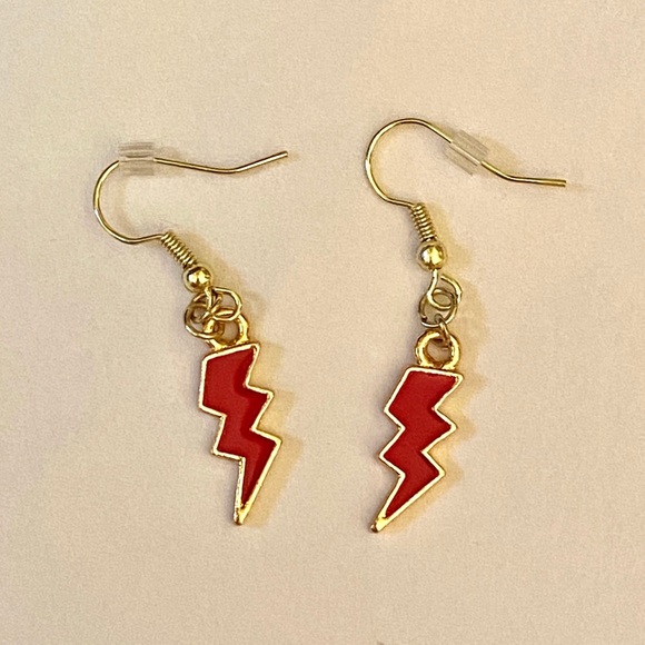 lightning bolt earrings - Picture 3 of 5